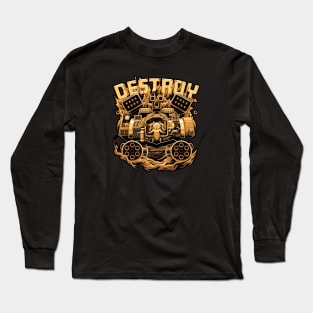 destroy cat Long Sleeve T-Shirt